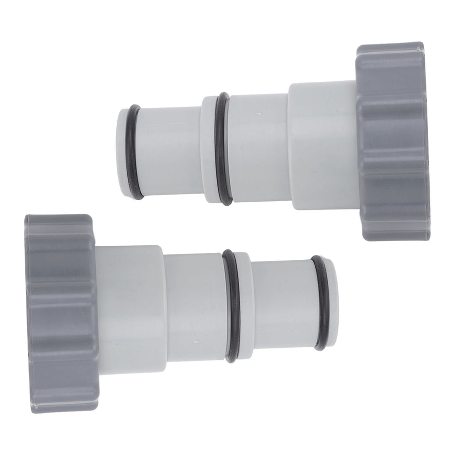 2Pcs Replacement Hose Adapter Plastic Pool Accessories for Threaded Connection Pumps 1.5in 1.25in Hoses