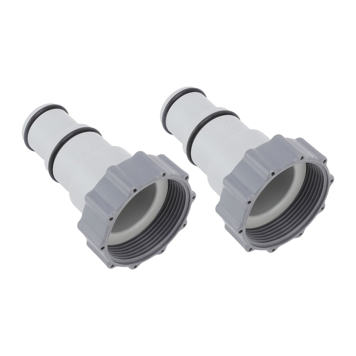 2Pcs Replacement Hose Adapter Plastic Pool Accessories for Threaded Connection Pumps 1.5in 1.25in Hoses