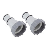 2Pcs Replacement Hose Adapter Plastic Pool Accessories for Threaded Connection Pumps 1.5in 1.25in Hoses