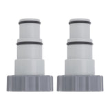 2Pcs Replacement Hose Adapter Plastic Pool Accessories for Threaded Connection Pumps 1.5in 1.25in Hoses