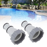 2Pcs Replacement Hose Adapter Plastic Pool Accessories for Threaded Connection Pumps 1.5in 1.25in Hoses - Extra Image
