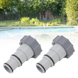 2Pcs Replacement Hose Adapter Plastic Pool Accessories for Threaded Connection Pumps 1.5in 1.25in Hoses