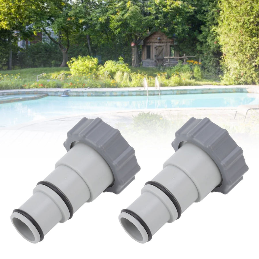 2Pcs Replacement Hose Adapter Plastic Pool Accessories for Threaded Connection Pumps 1.5in 1.25in Hoses
