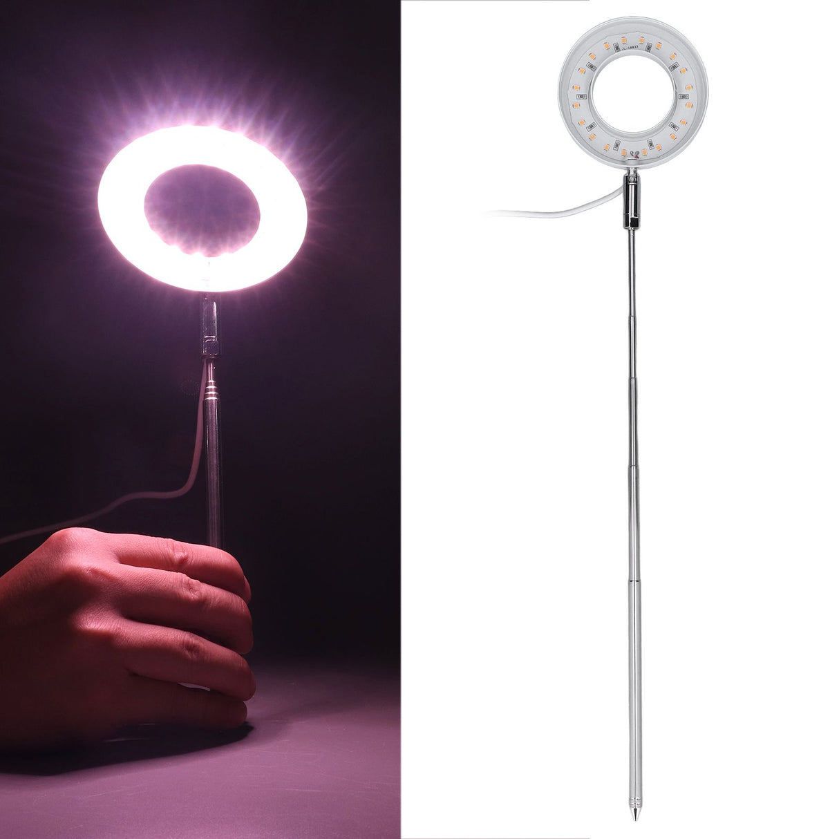 LED Plant Growing Lamp Full Spectrum Retractable Adjustable Brightness Plant Fill Lamp for Indoor Plants