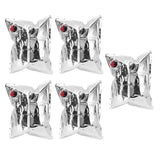 5Pcs Emergency Water Jug Bags with Spigot Foldable Beverage Insulation Drinking Water Storage Bag 5L - Top-Down View