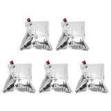 5Pcs Emergency Water Jug Bags with Spigot Foldable Beverage Insulation Drinking Water Storage Bag 5L