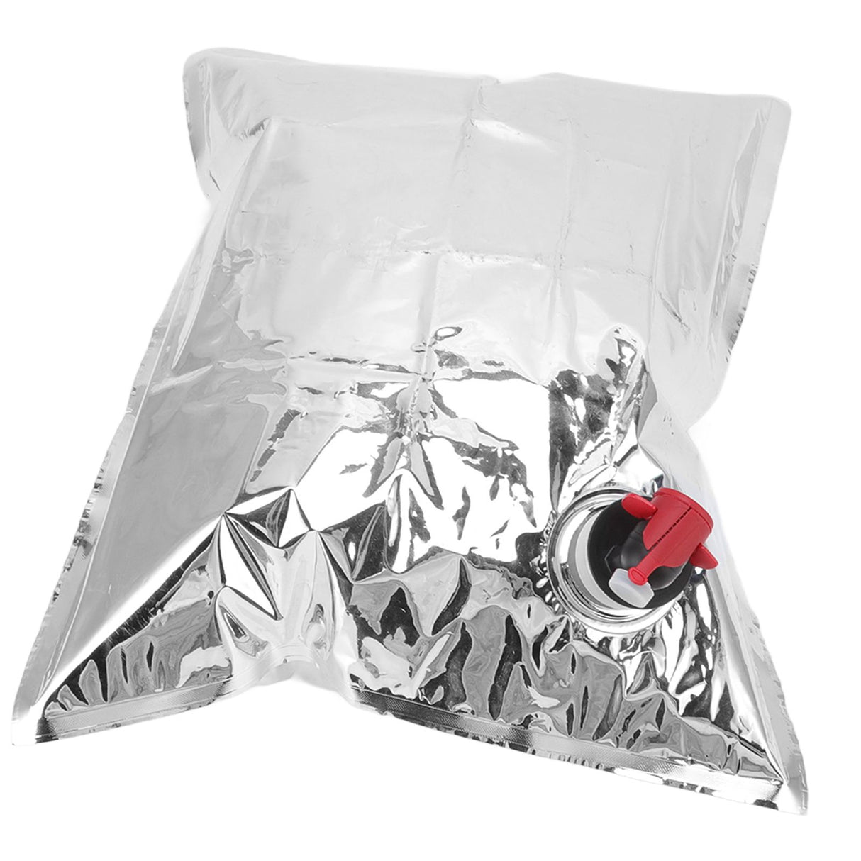 5Pcs Emergency Water Jug Bags with Spigot Foldable Beverage Insulation Drinking Water Storage Bag 5L