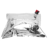 5Pcs Emergency Water Jug Bags with Spigot Foldable Beverage Insulation Drinking Water Storage Bag 5L