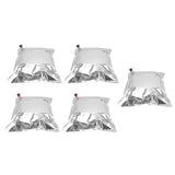 5Pcs Emergency Water Jug Bags with Spigot Foldable Beverage Insulation Drinking Water Storage Bag 15L - Rear View