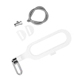 G1/2 Ultra Thin Plastic Toilet Bidet Attachment with Double Nozzles Self Cleaning for Home Bathroom - Side View