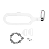 G1/2 Ultra Thin Plastic Toilet Bidet Attachment with Double Nozzles Self Cleaning for Home Bathroom - Close-Up Angle