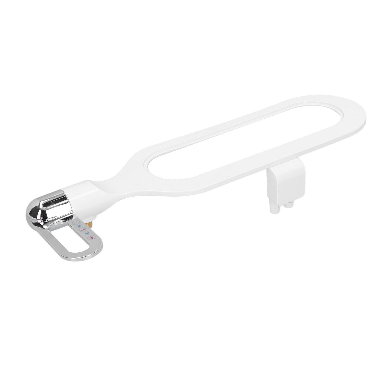 G1/2 Ultra Thin Plastic Toilet Bidet Attachment with Double Nozzles Self Cleaning for Home Bathroom