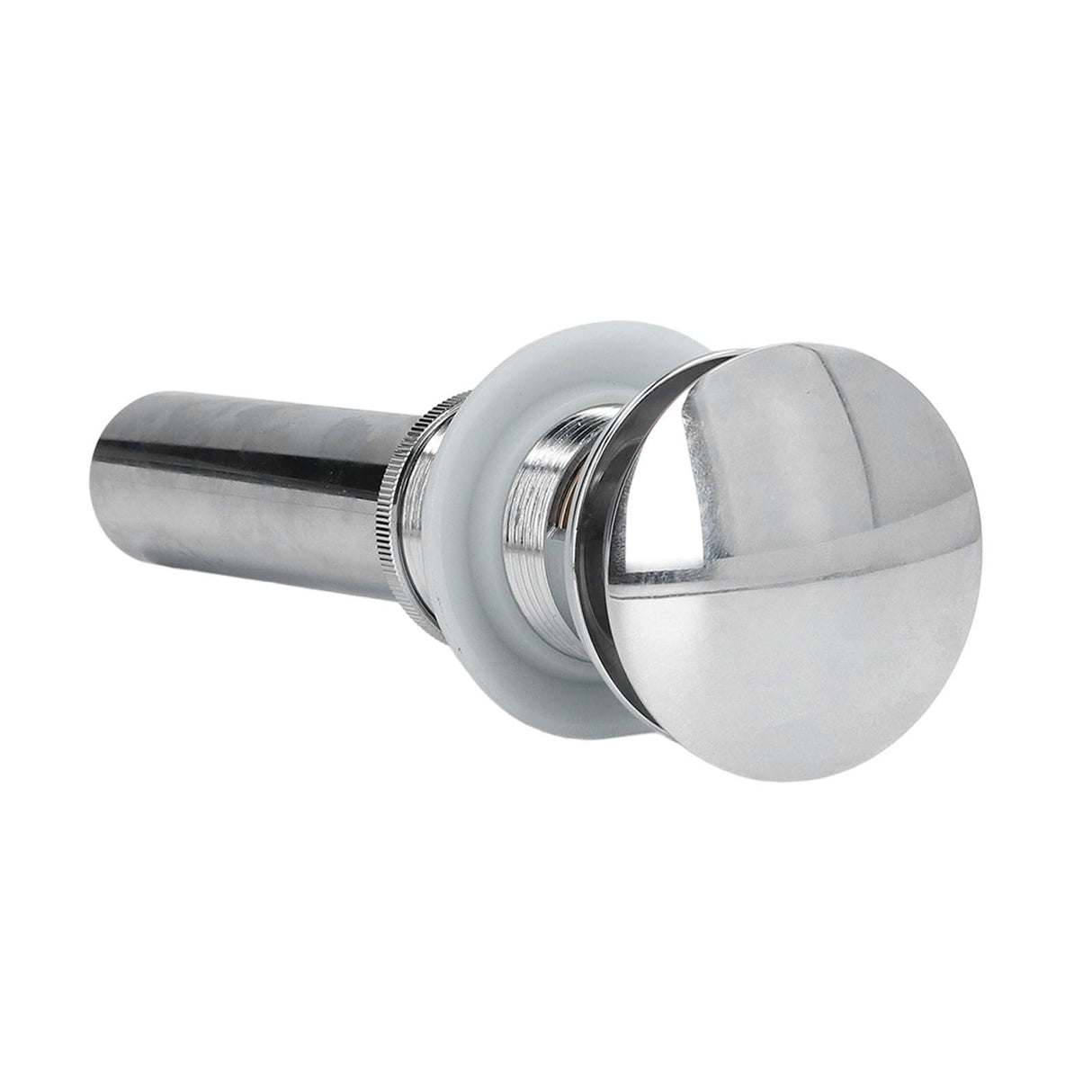 Sink Drain Stopper Copper Stainless Steel Bathroom Wash Basin Sink Drain Part for Home KitchenSilver with Overflow