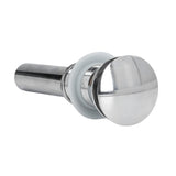 Sink Drain Stopper Copper Stainless Steel Bathroom Wash Basin Sink Drain Part for Home KitchenSilver with Overflow - 45-Degree Angle