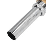 Sink Drain Stopper Copper Stainless Steel Bathroom Wash Basin Sink Drain Part for Home KitchenSilver with Overflow