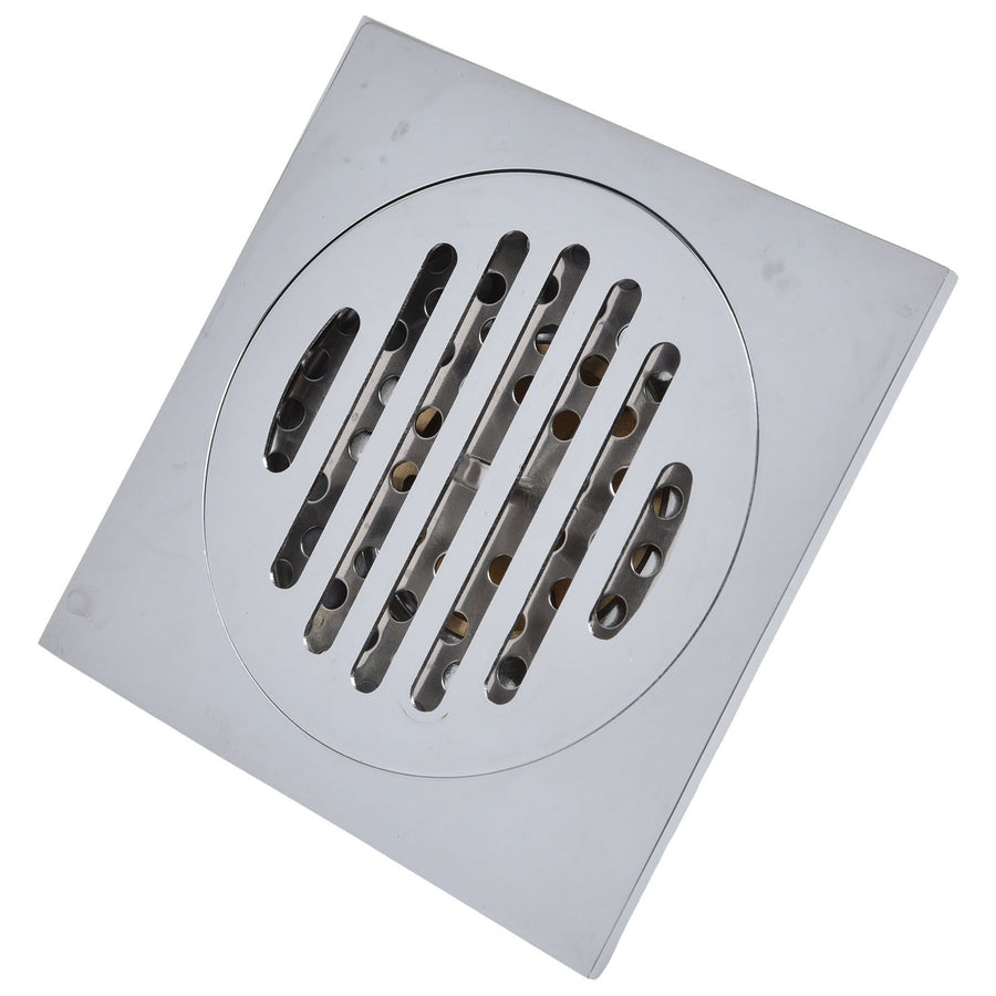 Floor Drain Square Copper Odor Resistant Self Sealing Gravity Floor Drain for Bathroom Kitchen Balconies