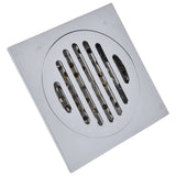 Floor Drain Square Copper Odor Resistant Self Sealing Gravity Floor Drain for Bathroom Kitchen Balconies - Rear View