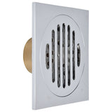 Floor Drain Square Copper Odor Resistant Self Sealing Gravity Floor Drain for Bathroom Kitchen Balconies