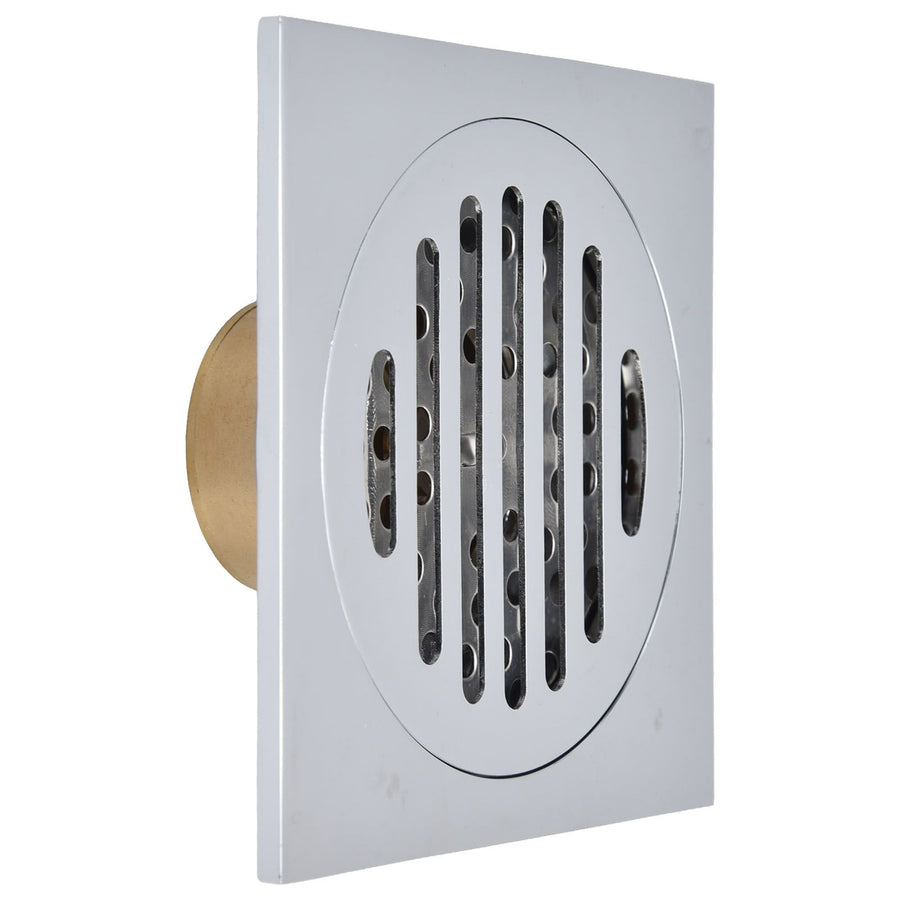 Floor Drain Square Copper Odor Resistant Self Sealing Gravity Floor Drain for Bathroom Kitchen Balconies
