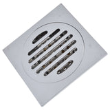 Floor Drain Square Copper Odor Resistant Self Sealing Gravity Floor Drain for Bathroom Kitchen Balconies