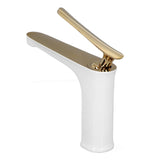 G1/2 Water Faucet Brass Sink Bath Single Handle Mixer Tap Bathroom Lavatory Wash Basin Faucet - Front View
