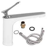 G1/2 Single Handle Basin Mixer Tap with Metal Handle Durable Solid Brass Bathroom Faucet