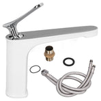 G1/2 Single Handle Basin Mixer Tap with Metal Handle Durable Solid Brass Bathroom Faucet