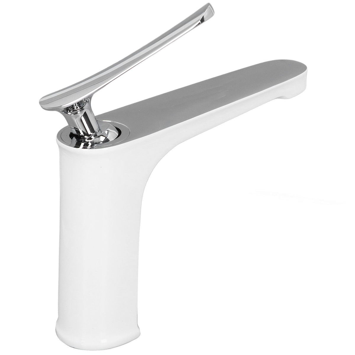 G1/2 Single Handle Basin Mixer Tap with Metal Handle Durable Solid Brass Bathroom Faucet