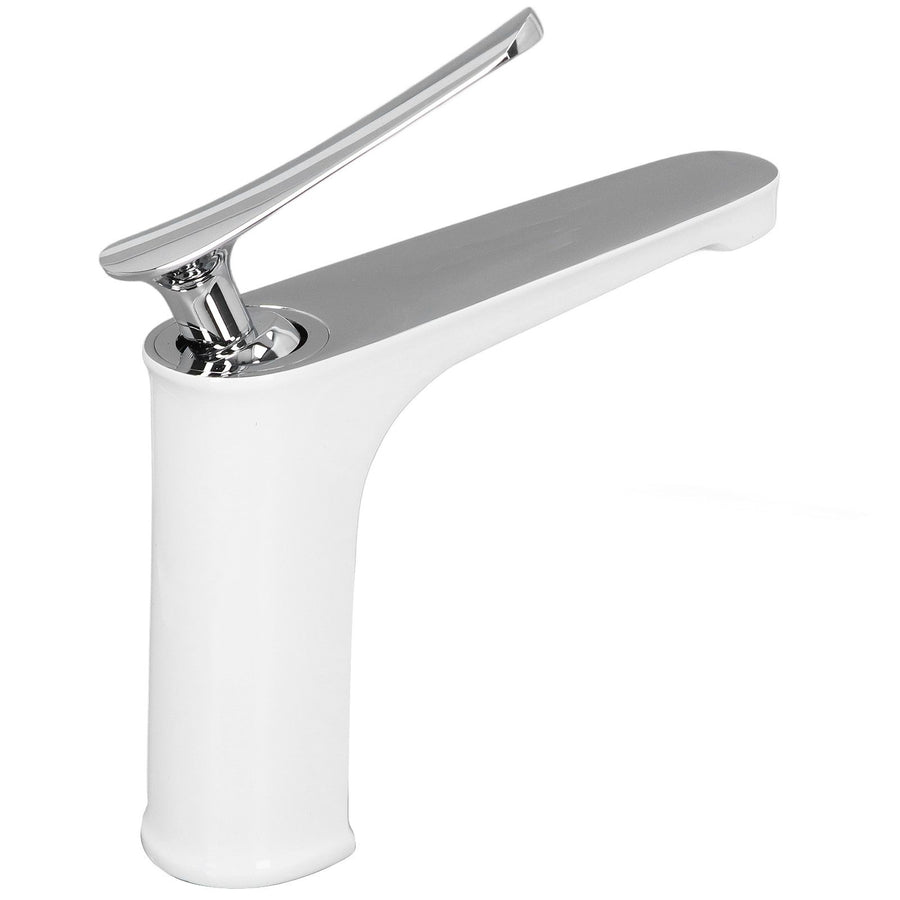 G1/2 Single Handle Basin Mixer Tap with Metal Handle Durable Solid Brass Bathroom Faucet