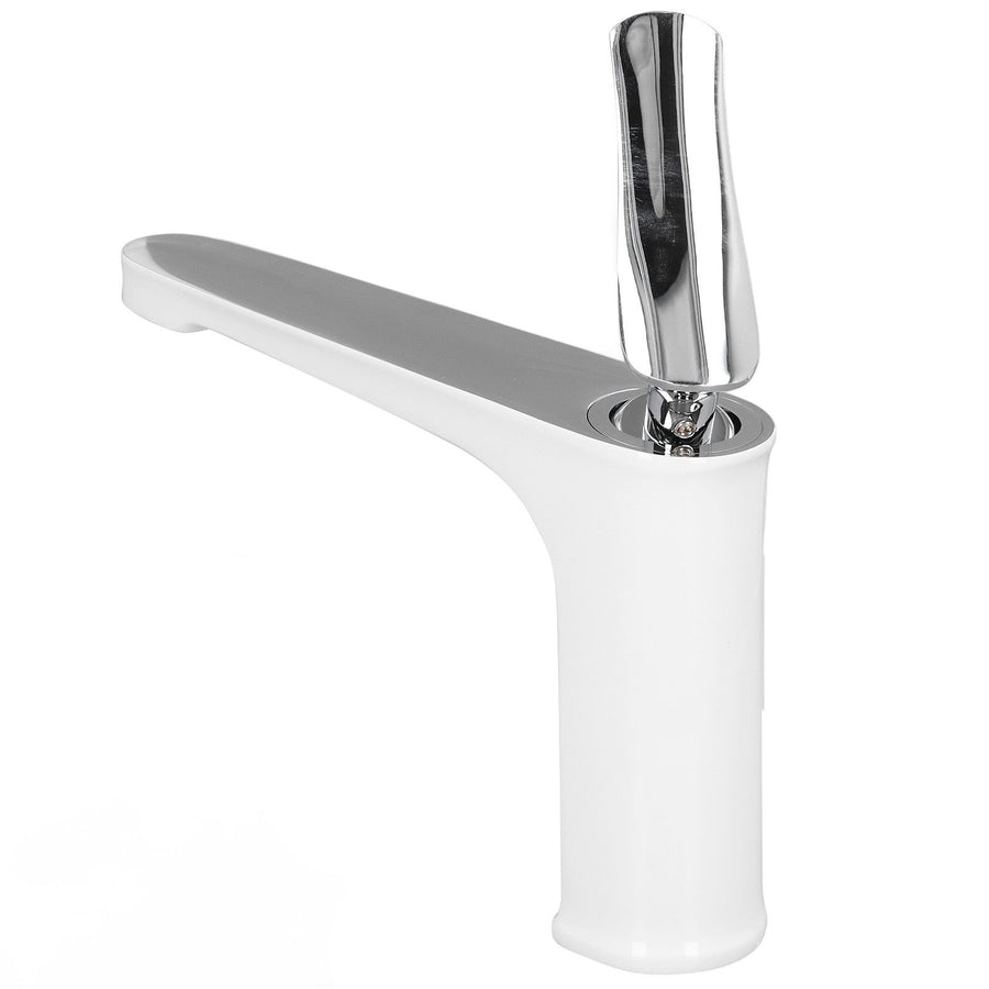 G1/2 Single Handle Basin Mixer Tap with Metal Handle Durable Solid Brass Bathroom Faucet
