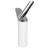 G1/2 Single Handle Basin Mixer Tap with Metal Handle Durable Solid Brass Bathroom Faucet - Close-Up Angle