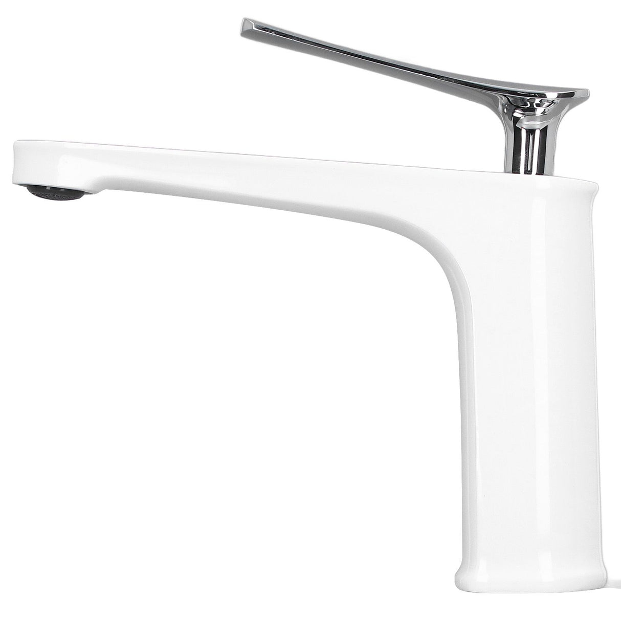 G1/2 Single Handle Basin Mixer Tap with Metal Handle Durable Solid Brass Bathroom Faucet