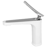 G1/2 Single Handle Basin Mixer Tap with Metal Handle Durable Solid Brass Bathroom Faucet