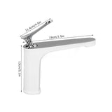 G1/2 Single Handle Basin Mixer Tap with Metal Handle Durable Solid Brass Bathroom Faucet - Extra Image