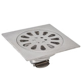 Shower Drain Square Shape Adjustable Tile Insertion Floor Drain Channel for Kitchen Bathroom