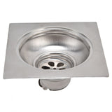 Shower Drain Square Shape Adjustable Tile Insertion Floor Drain Channel for Kitchen Bathroom