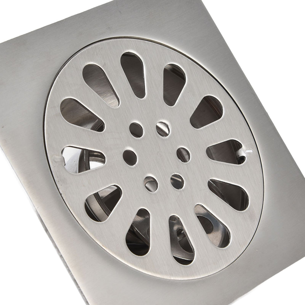 Shower Drain Square Shape Adjustable Tile Insertion Floor Drain Channel for Kitchen Bathroom