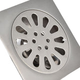Shower Drain Square Shape Adjustable Tile Insertion Floor Drain Channel for Kitchen Bathroom - Extra Image