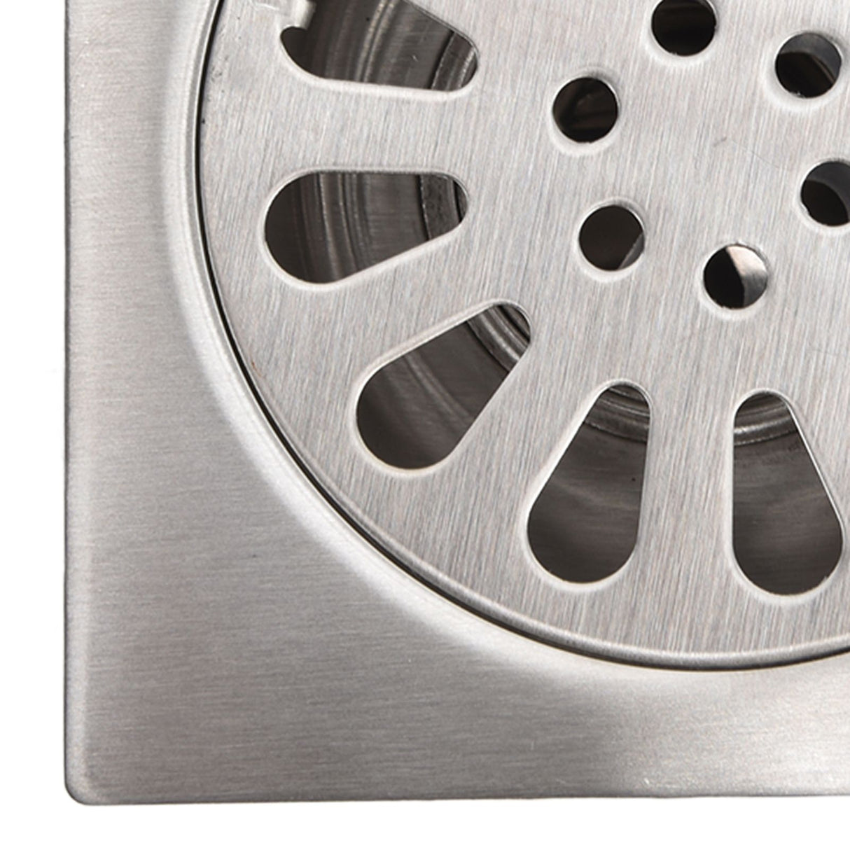 Shower Drain Square Shape Adjustable Tile Insertion Floor Drain Channel for Kitchen Bathroom