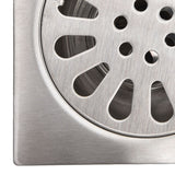 Shower Drain Square Shape Adjustable Tile Insertion Floor Drain Channel for Kitchen Bathroom - Extra Image