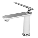 G1/2 Basin Faucet Lavatory Tap Brass Single Handle One Hole Mixer Tap Bathroom Wash Basin Faucet - 45-Degree Angle