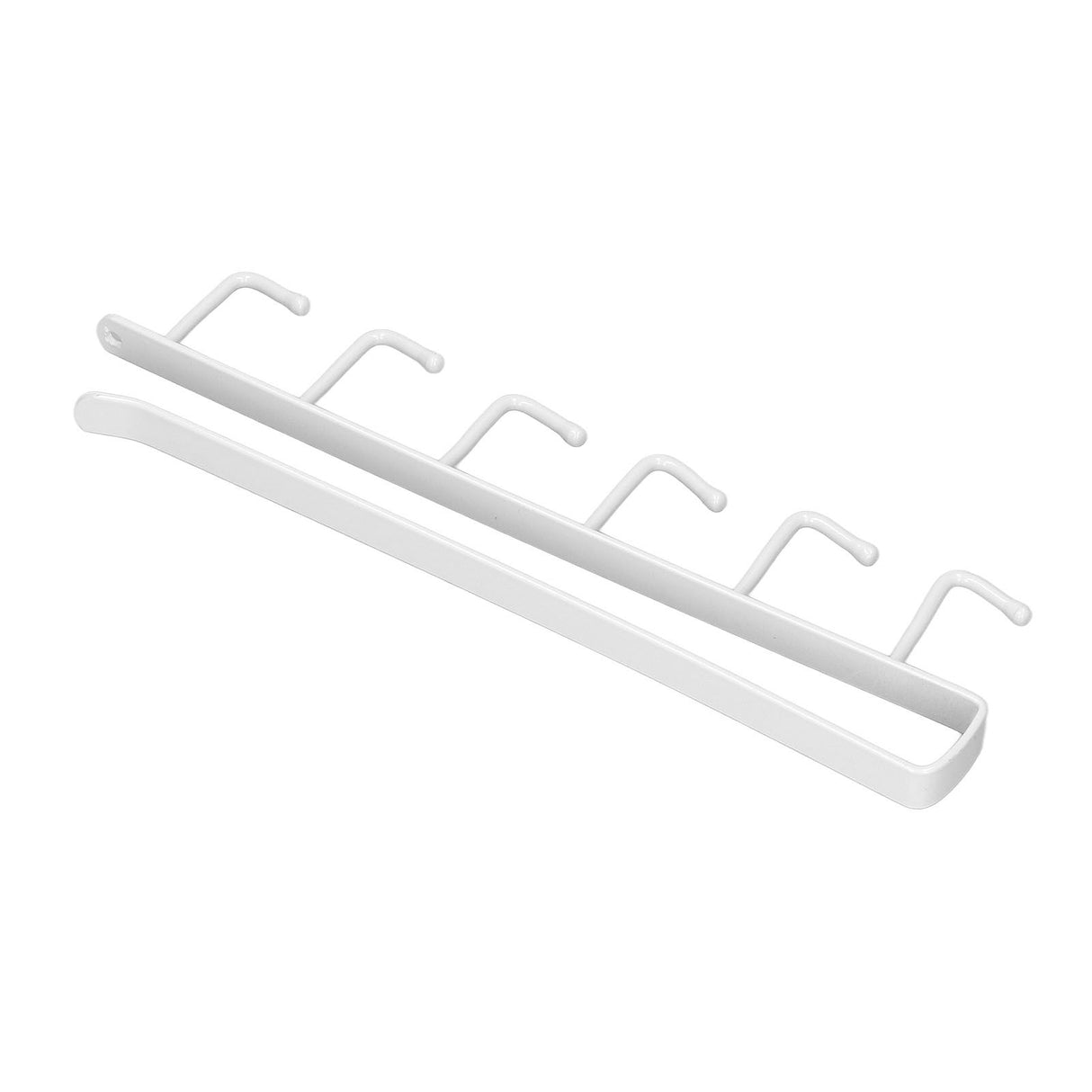 Coffee Mug Holder 6 Hooks Elegant Style Convenient Practical Stable Reliable Durable Wearable Kitchen Rack for HomeWhite