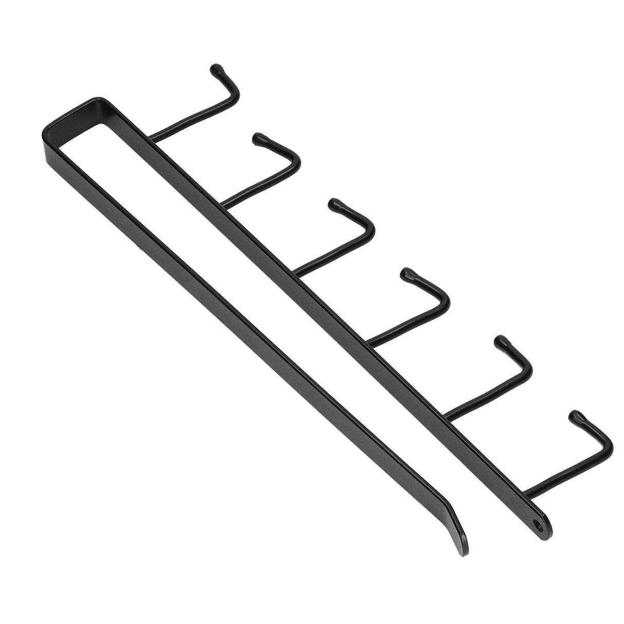 Coffee Mug Holder 6 Hooks Elegant Style Convenient Practical Stable Reliable Durable Wearable Kitchen Rack for HomeBlack
