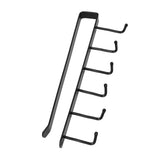 Coffee Mug Holder 6 Hooks Elegant Style Convenient Practical Stable Reliable Durable Wearable Kitchen Rack for HomeBlack - Extra Image