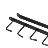 Coffee Mug Holder 6 Hooks Elegant Style Convenient Practical Stable Reliable Durable Wearable Kitchen Rack for HomeBlack