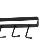 Coffee Mug Holder 6 Hooks Elegant Style Convenient Practical Stable Reliable Durable Wearable Kitchen Rack for HomeBlack