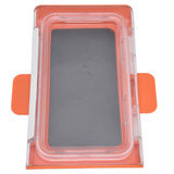 Shower Phone Holder Waterproof Bathroom Phone Box 360 Degree Rotation Wall Mounted Phone CaseOrange