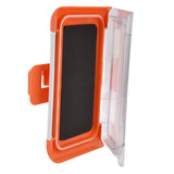 Shower Phone Holder Waterproof Bathroom Phone Box 360 Degree Rotation Wall Mounted Phone CaseOrange