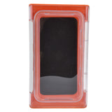 Shower Phone Holder Waterproof Bathroom Phone Box 360 Degree Rotation Wall Mounted Phone CaseOrange - Close-Up Angle