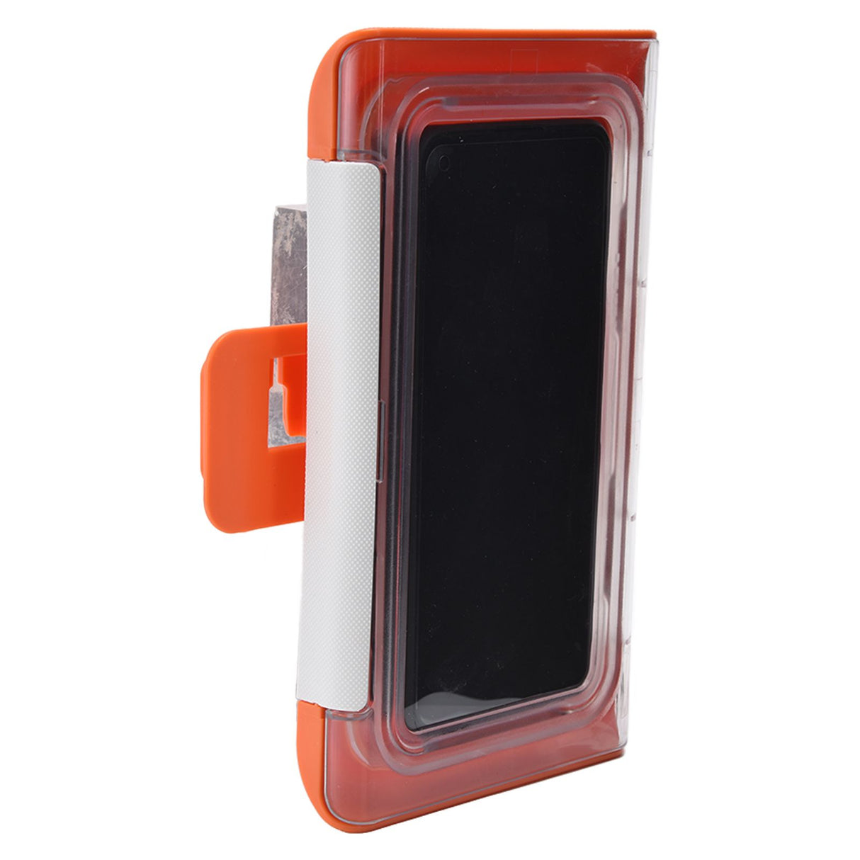 Shower Phone Holder Waterproof Bathroom Phone Box 360 Degree Rotation Wall Mounted Phone CaseOrange